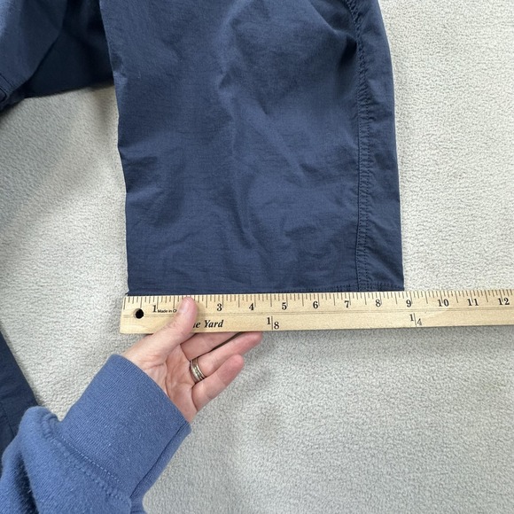 Title Nine Pants Womens Large Petite Blue Scout Cropped Ripstop Drawstring - Picture 14 of 15